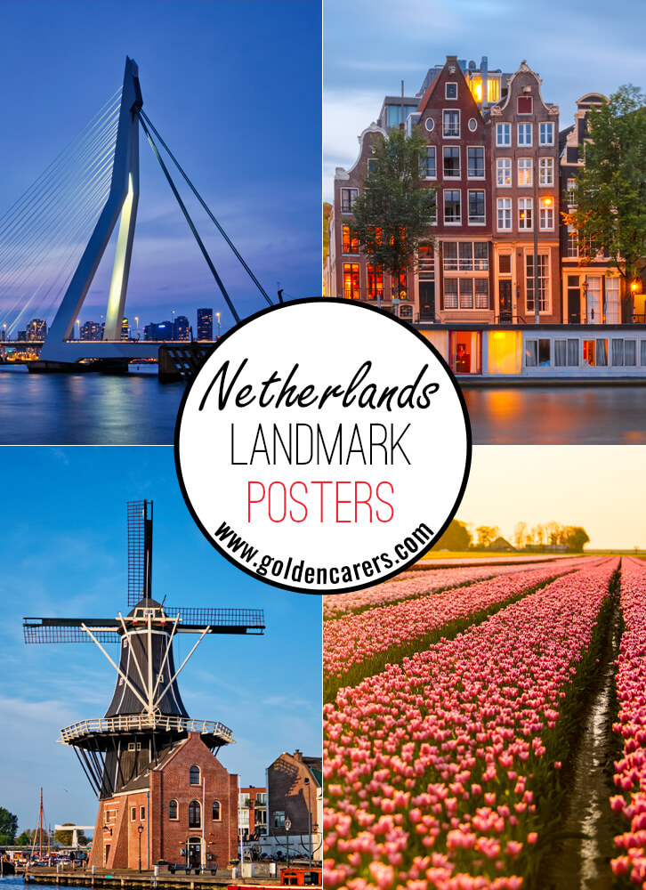 The Netherlands Landmark Posters