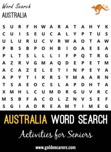 Australia Word Search