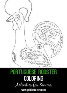 Portuguese Rooster Coloring