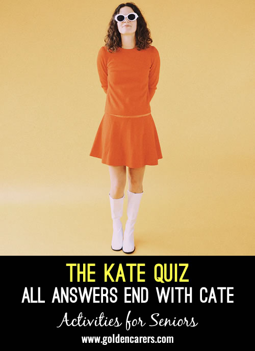 All Answers end with CATE 