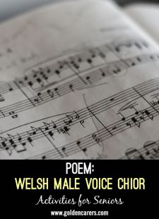 Poem: Welsh Male Voice Choir 