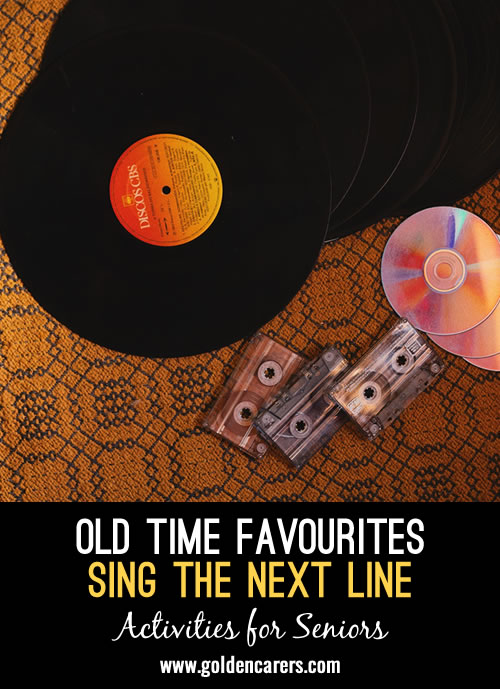 Old Time Favorites - Sing The Next Line