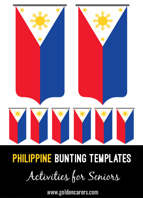 The Philippines Bunting Templates