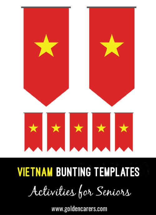 Vietnam Bunting Templates