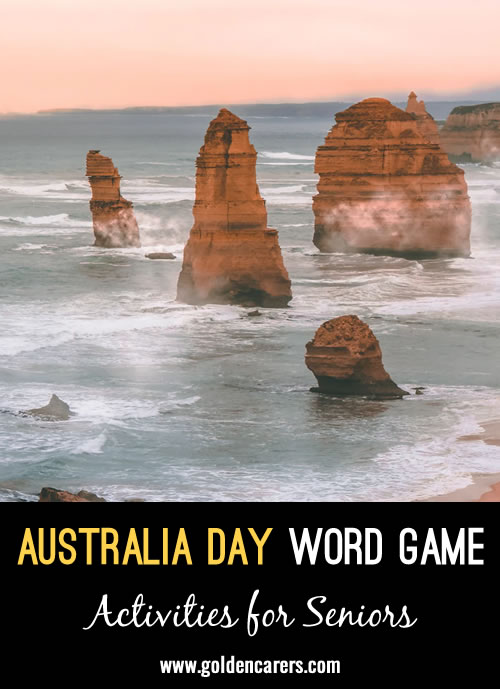 Australia Day Word Game