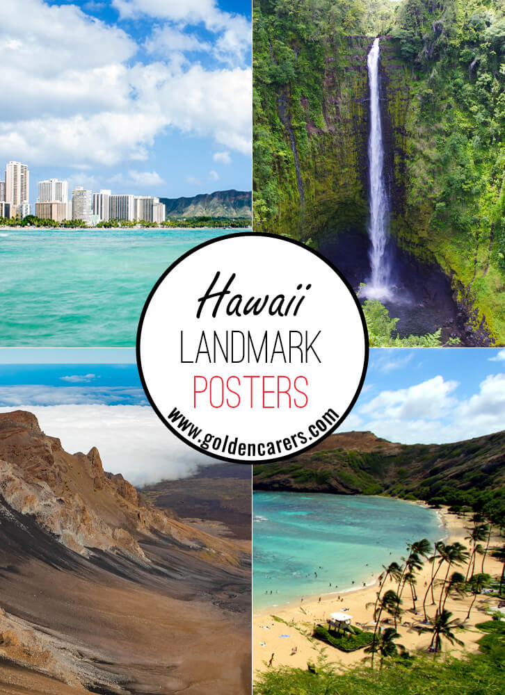 Hawaii Landmark Posters