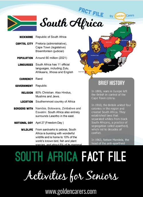 South Africa Fact File