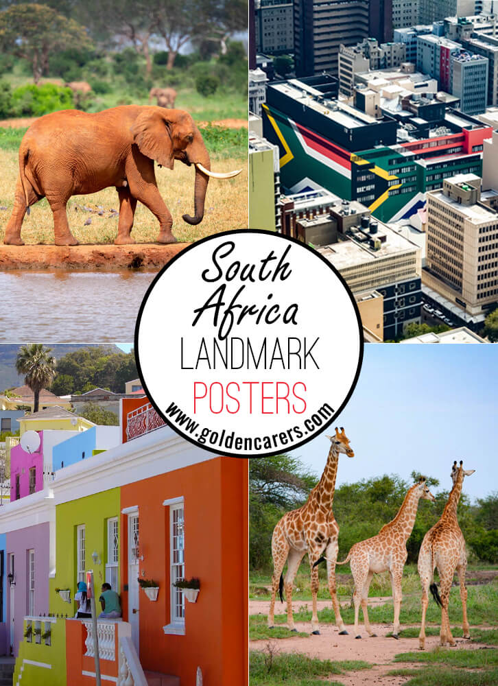 South Africa Landmark Posters