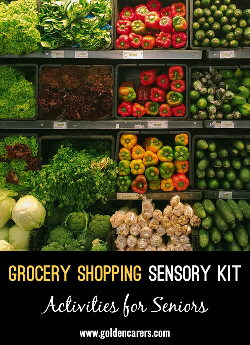 Grocery Shopping Sensory Kit Inspiration