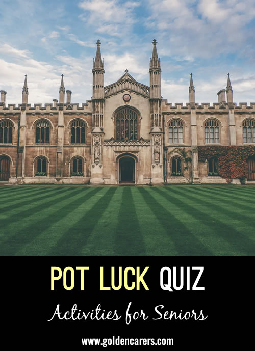 Pot Luck Quiz 24