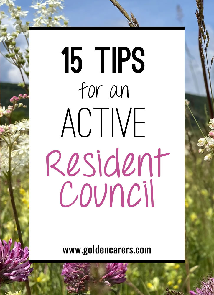 15 Tips for an Active Resident Council