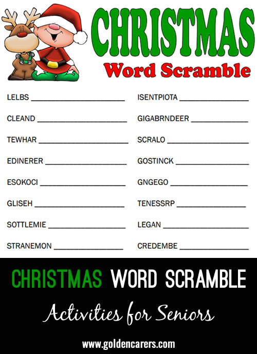 Christmas Word Scramble