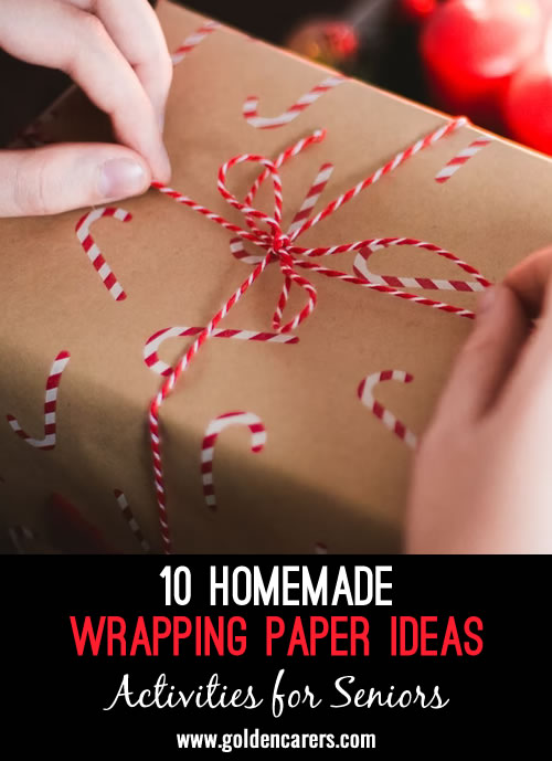 10 Homemade Wrapping Paper Craft Ideas