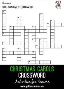 Christmas Carols Crossword