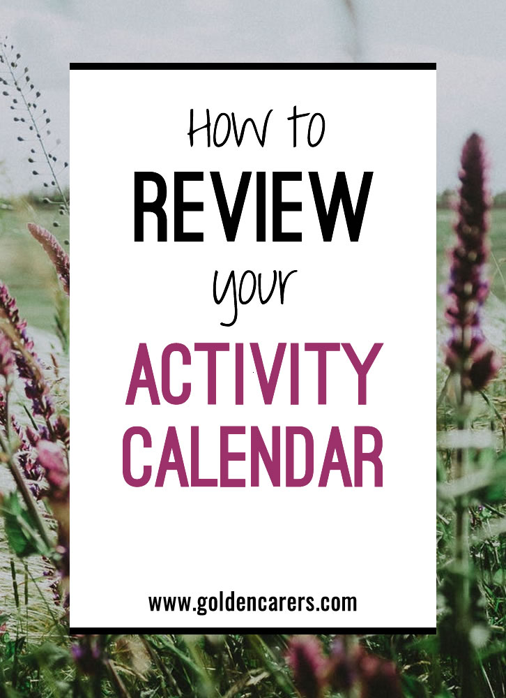 How To Review Your Activity Calendar