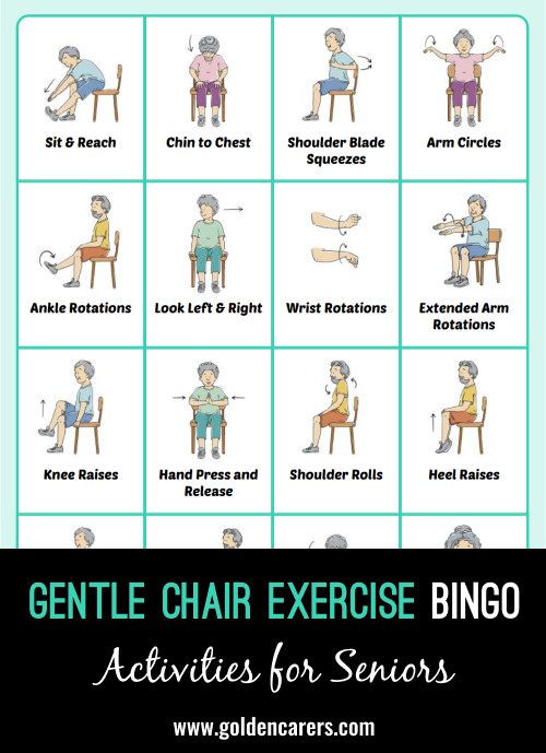 Gentle Chair Exercise Bingo