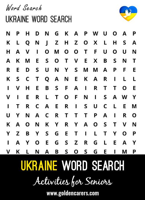 Ukraine Word Search