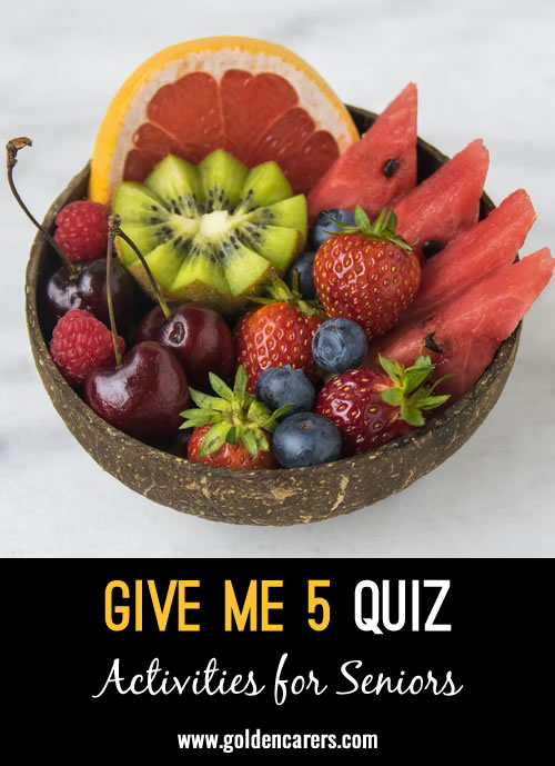 Give Me 5: Quick-Fire Quiz