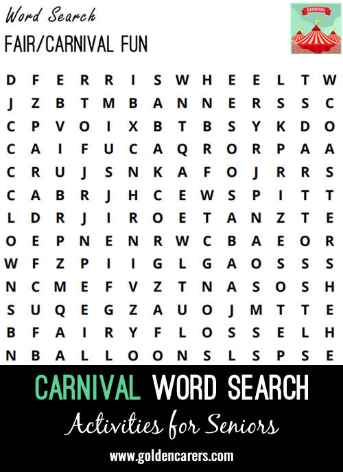 Carnival Word Search