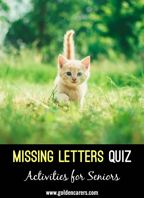 Missing Double Letters Quiz