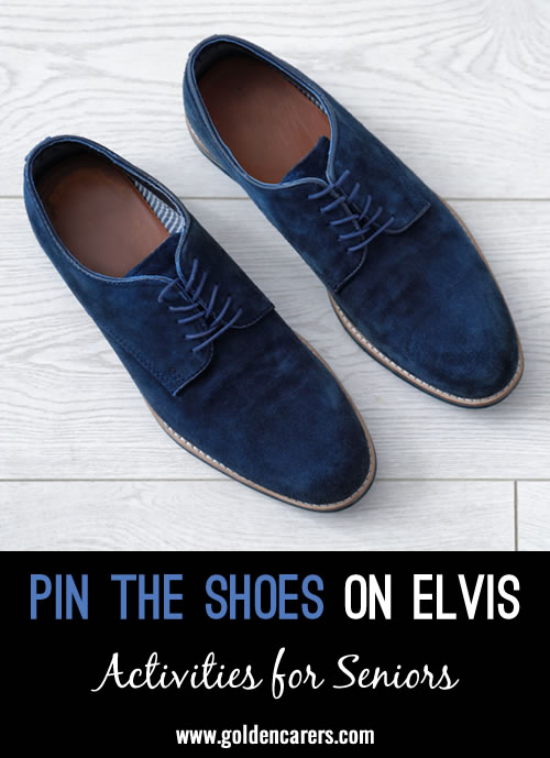 Pin the Blue Suede Shoes on Elvis