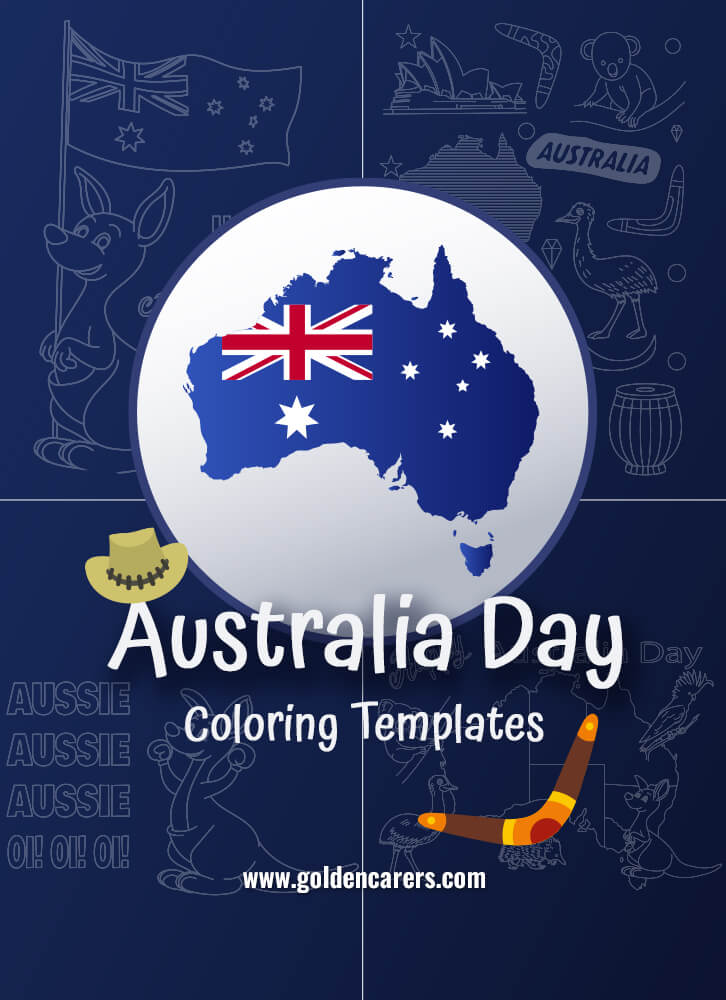 Australia Day - Coloring Templates