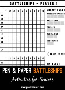 Pen and Paper Battleships