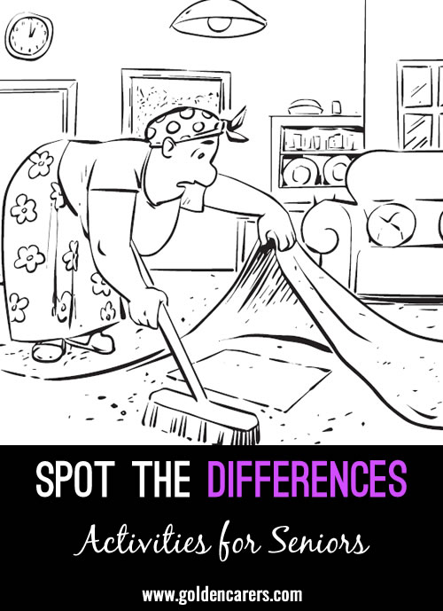 Spot the Differences - Lady Sweeping