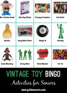 Vintage Toy Bingo