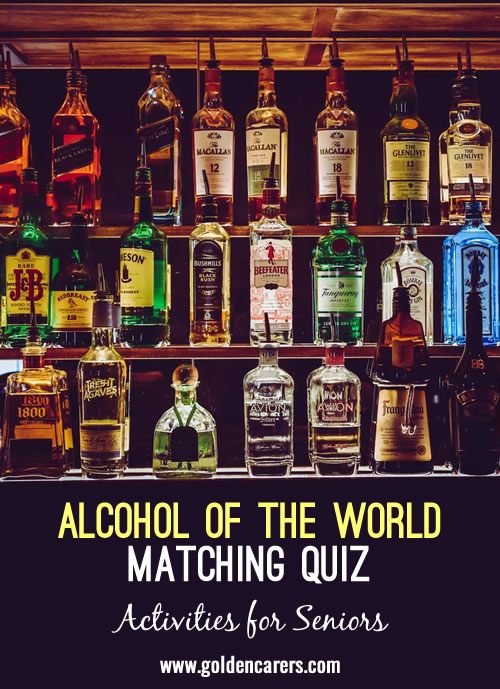 Alcohol of the World Matching Quiz