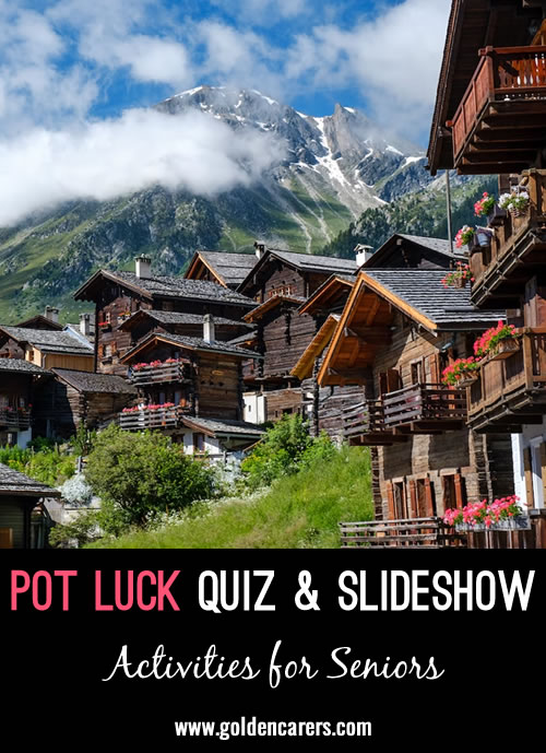 Pot Luck Quiz & Slideshow