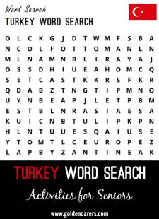 Turkey Word Search