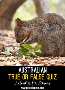 Australian True or False Quiz