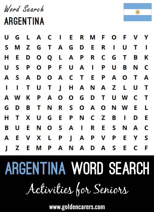 Argentina Word Search