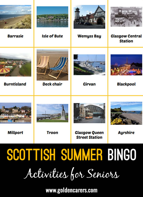 Scottish Summer Bingo