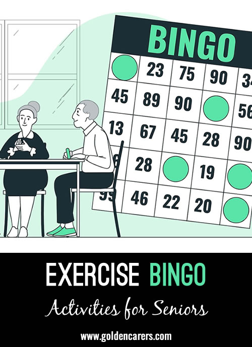 Traditional Bingo with Exercise