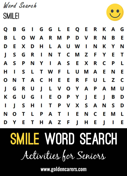 Smile! Word Search