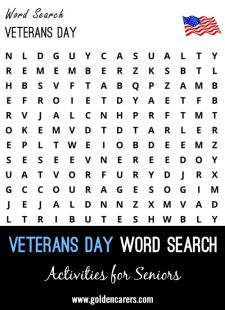 Veterans Day Word Search