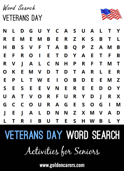 Veterans Day Word Search