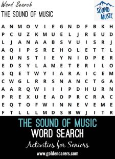 The Sound of Music Word Search