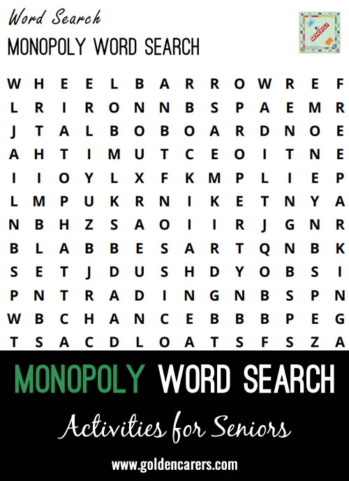 Monopoly Word Search