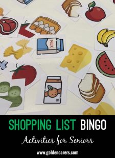 Shopping List Bingo