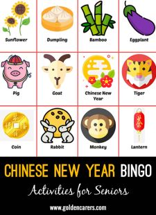 Chinese New Year Bingo