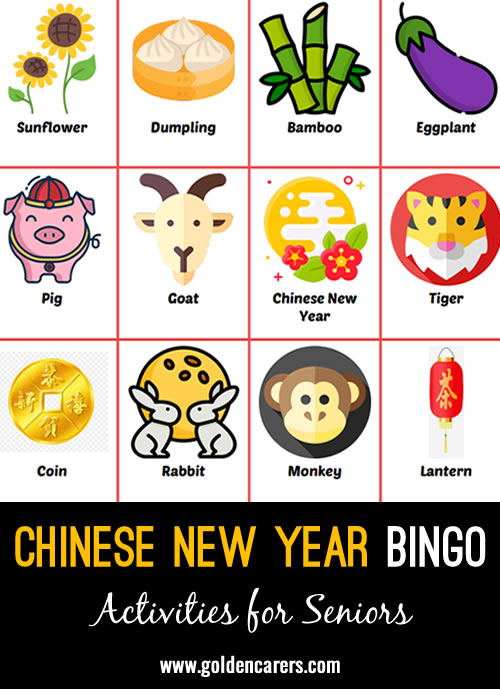 Chinese New Year Bingo