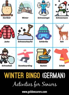 Winter Bingo (German)