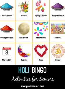 Holi Bingo 