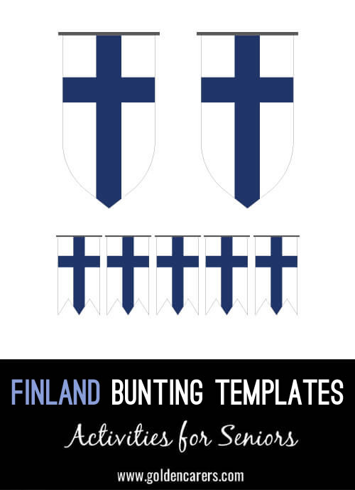 Finland Bunting Templates