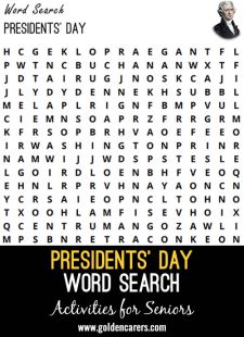 Presidents' Day Word Search