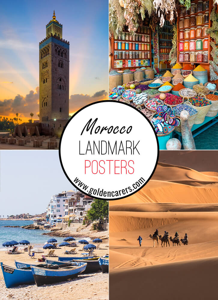 Morocco Landmark Posters