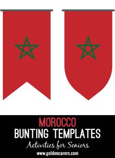 Morocco Bunting Templates